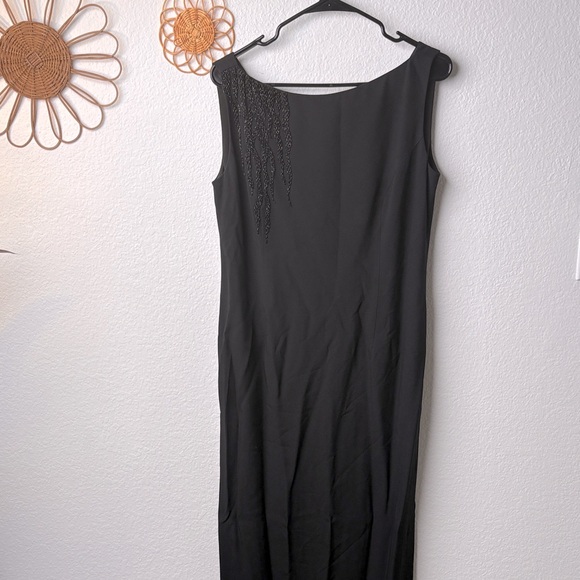Versace Dresses & Skirts - Vintage Gianni Versace Elegant Black Sleeveless Maxi Dress